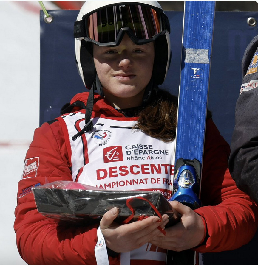 Margot Simond (photo publiée sur X par la Fédération Française de Ski) Margot Simond (photo publiée sur X par la Fédération Française de Ski)