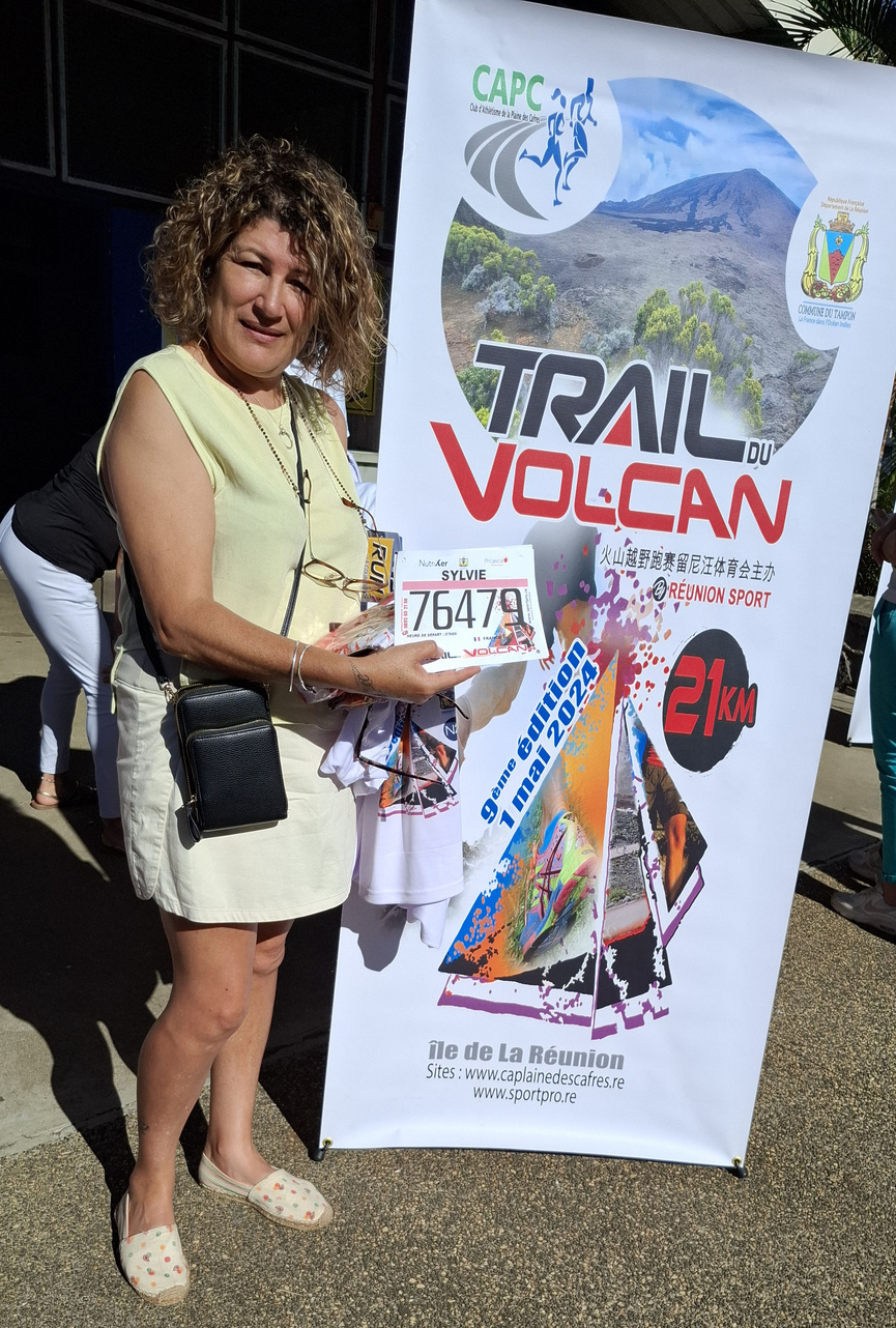 Sylvie Leichnig court surtout pour rendre hommage à son père, ancien guide du volcan