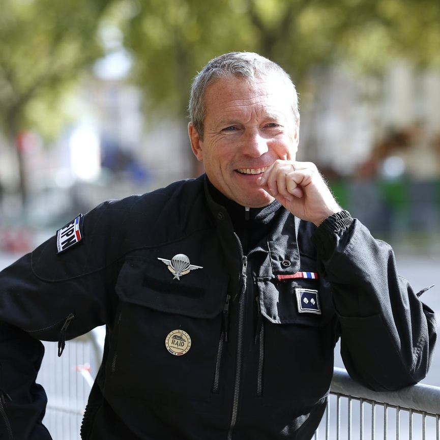 Jean-Michel Fauvergue, ancien patron du RAID, aujourd'hui conférencier