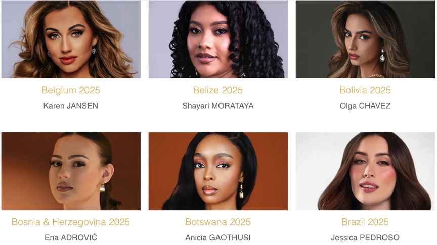 Miss Monde 2025: qui va être couronnée ce 31 mai? Découvrez les 107 candidates