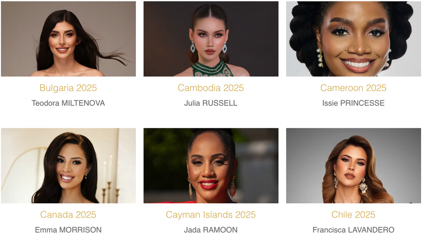 Miss Monde 2025: qui va être couronnée ce 31 mai? Découvrez les 107 candidates Miss Monde 2025: qui va être couronnée ce 31 mai? Découvrez les 107 candidates