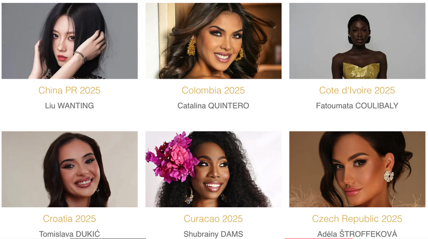 Miss Monde 2025: qui va être couronnée ce 31 mai? Découvrez les 107 candidates Miss Monde 2025: qui va être couronnée ce 31 mai? Découvrez les 107 candidates