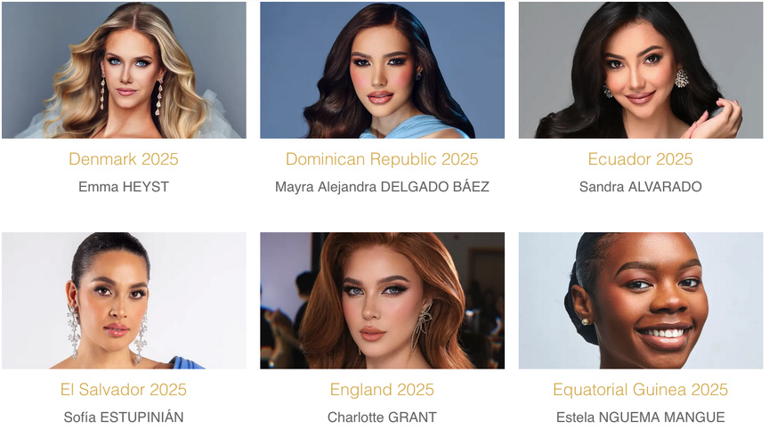 Miss Monde 2025: qui va être couronnée ce 31 mai? Découvrez les 107 candidates Miss Monde 2025: qui va être couronnée ce 31 mai? Découvrez les 107 candidates