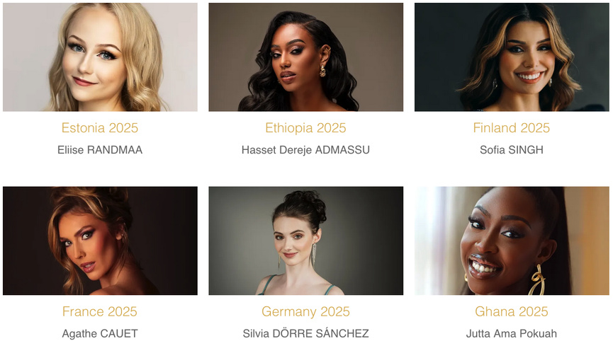 Miss Monde 2025: qui va être couronnée ce 31 mai? Découvrez les 107 candidates Miss Monde 2025: qui va être couronnée ce 31 mai? Découvrez les 107 candidates
