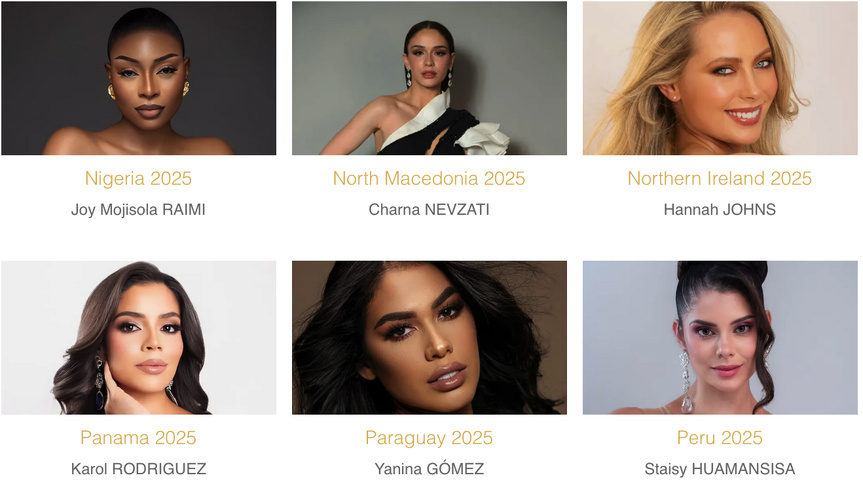 Miss Monde 2025: qui va être couronnée ce 31 mai? Découvrez les 107 candidates Miss Monde 2025: qui va être couronnée ce 31 mai? Découvrez les 107 candidates