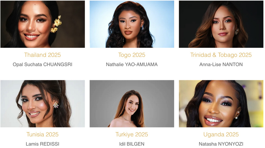 Miss Monde 2025: qui va être couronnée ce 31 mai? Découvrez les 107 candidates Miss Monde 2025: qui va être couronnée ce 31 mai? Découvrez les 107 candidates