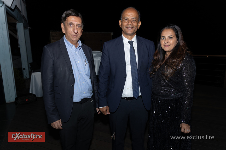 Aziz Patel, Emmanuel Séraphin, et Amida Hussein