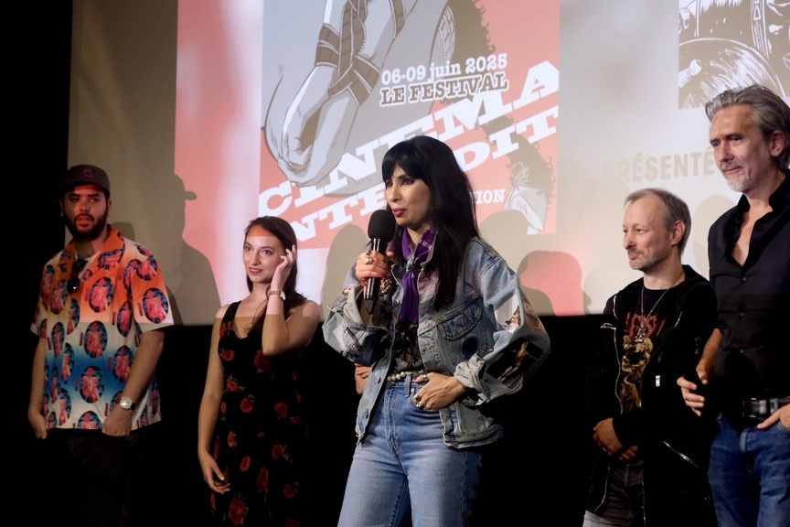 Lors de la remise du prix à Aurélia: félicitations!