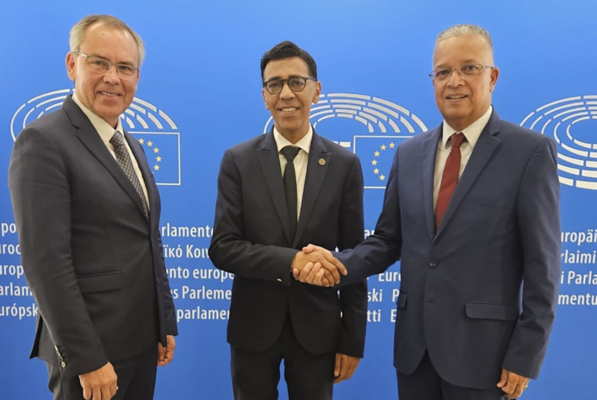 Serge Hoarau, Younous Omarjee, et Cyrille Melchior Serge Hoarau, Younous Omarjee, et Cyrille Melchior