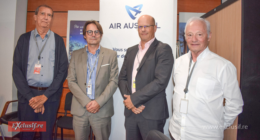 Harold Cazal, membre du Directoire, Hugues Marchessaux, président, Mattias Deleflie et Jean-Claude Pradines, membres du Conseil de surveillance représentant l'actionnaire privé Run Air Harold Cazal, membre du Directoire, Hugues Marchessaux, président, Mattias Deleflie et Jean-Claude Pradines, membres du Conseil de surveillance représentant l'actionnaire privé Run Air