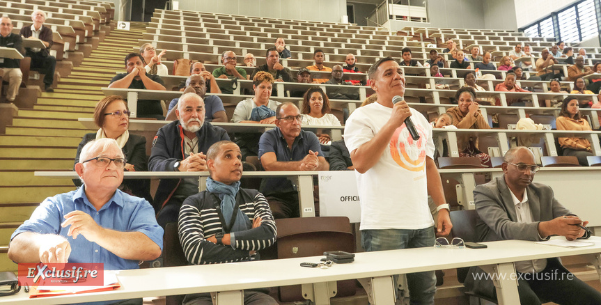 Christian Bonneau, délégué Région Océan Indien Handidactique, Damien Boué, directeur de l'atelier ESAT du Pont Neuf et membre de REER, Mr Mussard  du CFPPA de Saint-Joseph, et Hervé Latchimy, directeur de la MFR de Saint-Pierre Christian Bonneau, délégué Région Océan Indien Handidactique, Damien Boué, directeur de l'atelier ESAT du Pont Neuf et membre de REER, Mr Mussard  du CFPPA de Saint-Joseph, et Hervé Latchimy, directeur de la MFR de Saint-Pierre