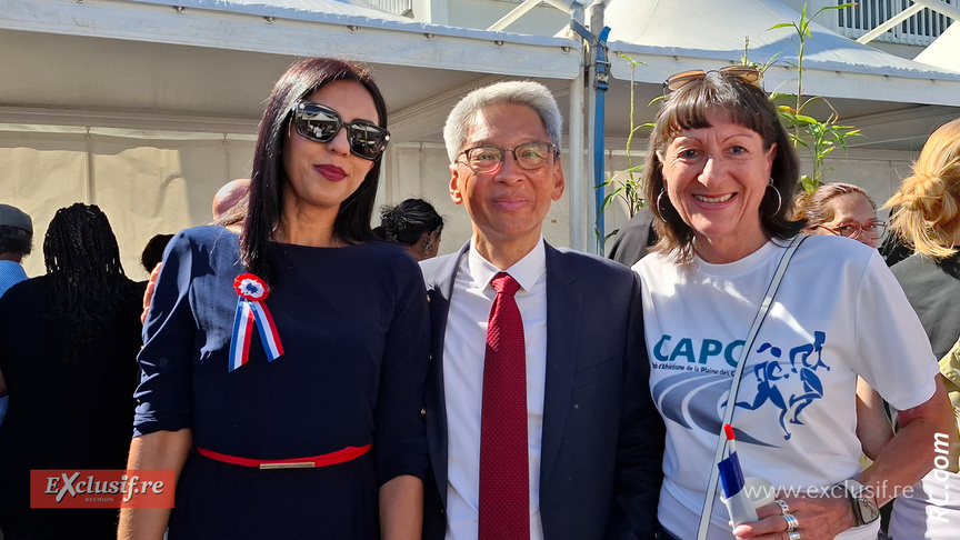 Anyssa Locate, Patrice Thien Ah Koon et Agnès Bègue Anyssa Locate, Patrice Thien Ah Koon et Agnès Bègue