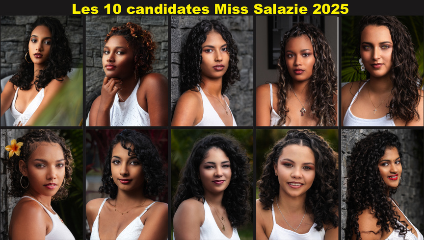 Les 10 candidates Miss Salazie 2025 Les 10 candidates Miss Salazie 2025
