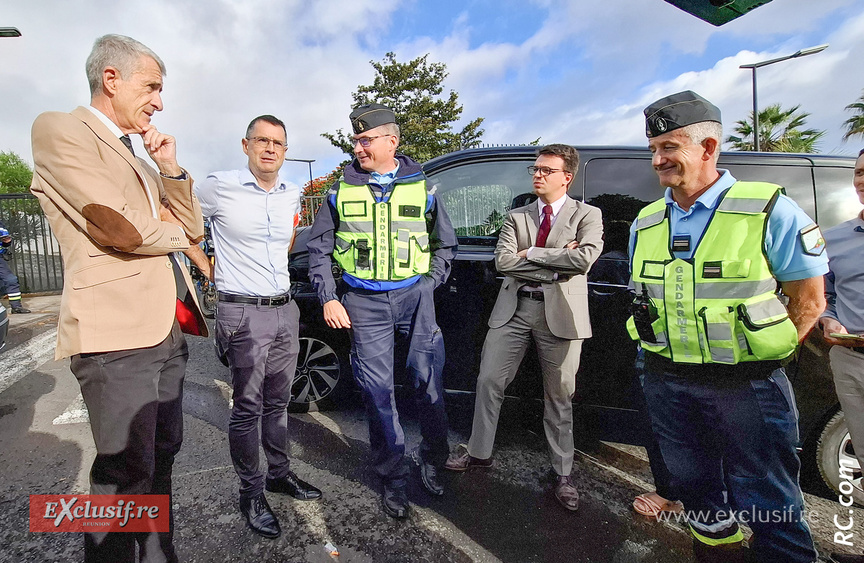 Les autorités présentes ce jour-là au contrôle de gendarmerie