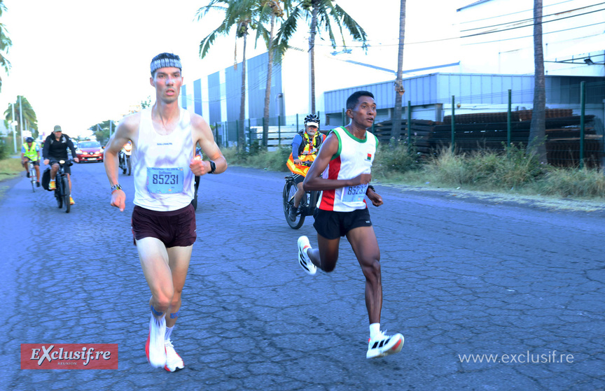 Guillaume Ruel et Mamy , les deux hommes forts du Marathon de la Corniche Guillaume Ruel et Mamy , les deux hommes forts du Marathon de la Corniche