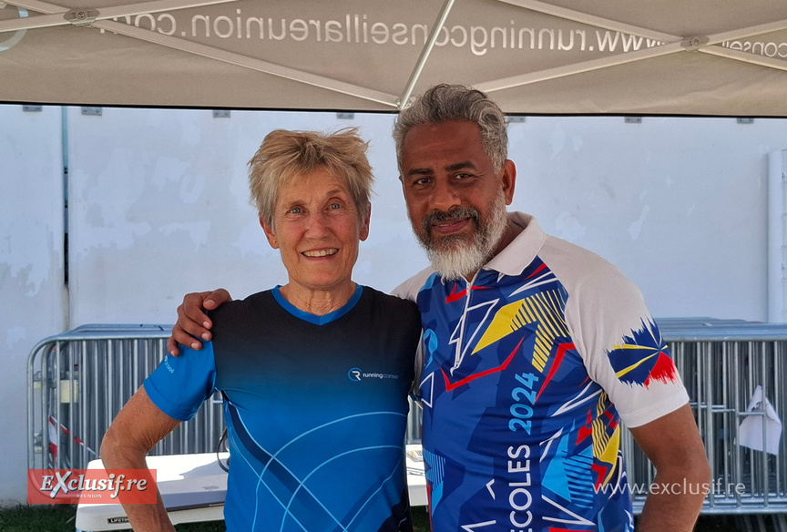 Anne-Marie Nédelec de Running Conseil et Salim Nana Ibrahim, adjoint au maire de Saint-Paul