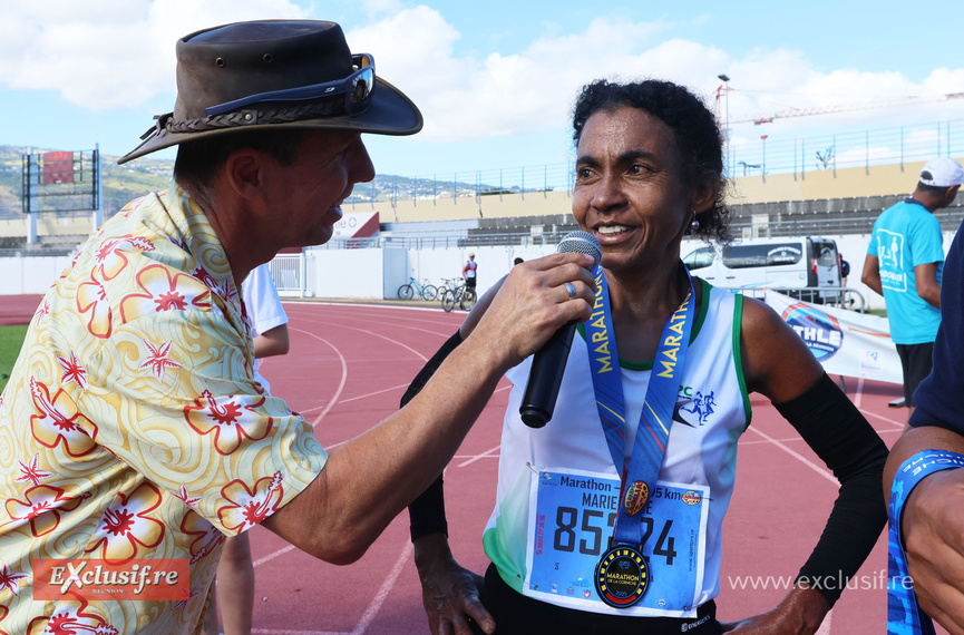 Marie-Elzie Emma est championne de La Réunion de marathon en M4