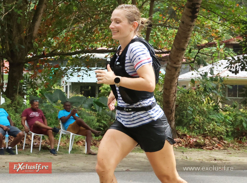Marjorie Edmé termine son épreuve avec le sourire aux lèvres Marjorie Edmé termine son épreuve avec le sourire aux lèvres