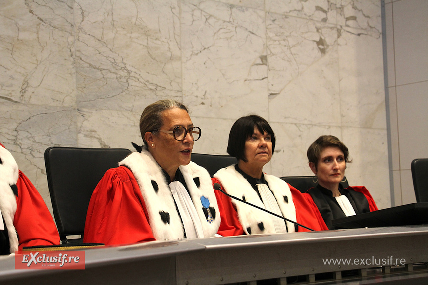 Fabienne Le Roy, première présidente de la Cour d'appel de Saint-Denis, a ouvert l'audience