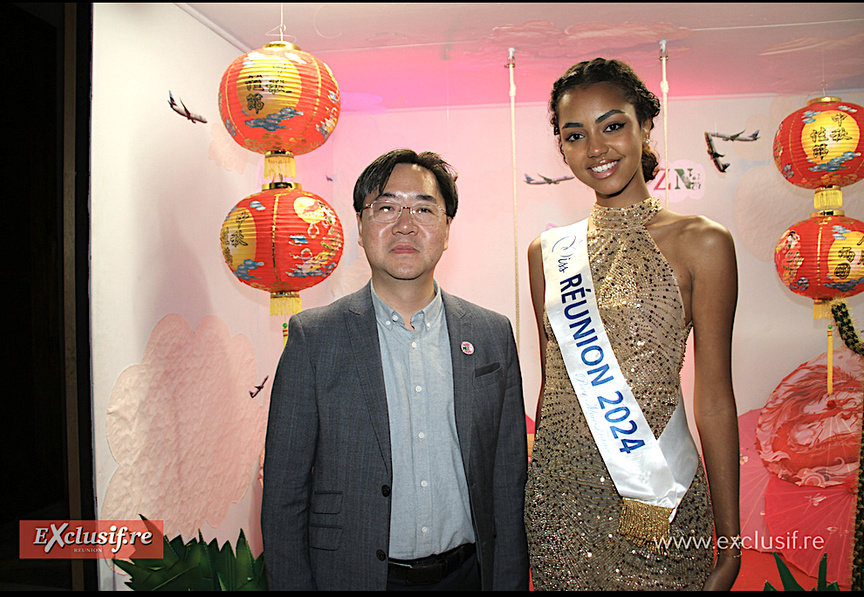 Chen Xiaolei, Consul général de la République Populaire de Chine à La Réunion, et Marine Futol, Miss Réunion 2024