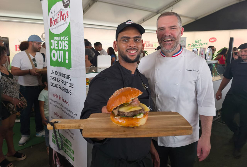 Tomas Auguste a aussi remporté le concours du Meilleur Burger Boeuf Pays de l'île