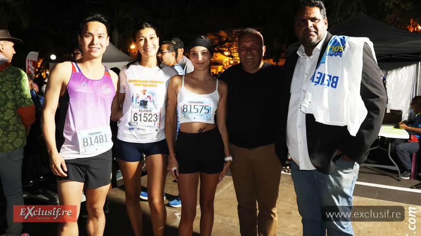 Adjoint aux Sports à la Ville de Saint-Pierre, François Tévanée félicite les coureurs Adjoint aux Sports à la Ville de Saint-Pierre, François Tévanée félicite les coureurs