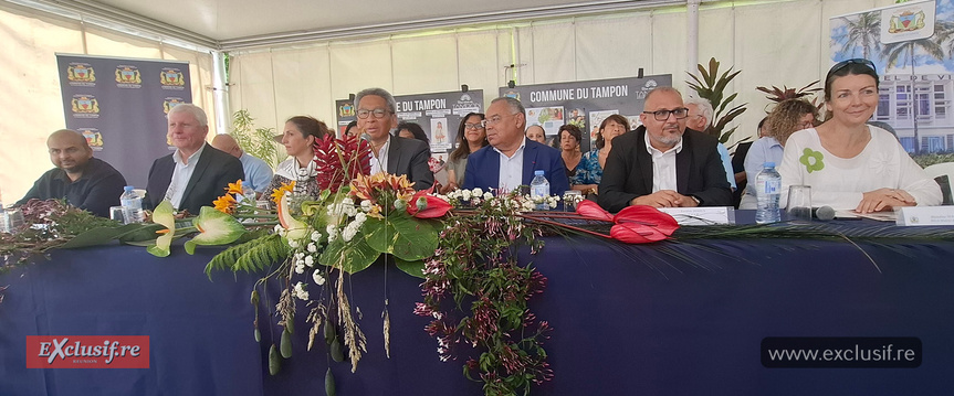 Conférence de presse dans le Parc Jean de Cambiaire deux jours avant l'ouverture...