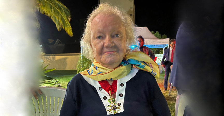 Madame Aude élevée au grade de commandeur de la Légion d'honneur