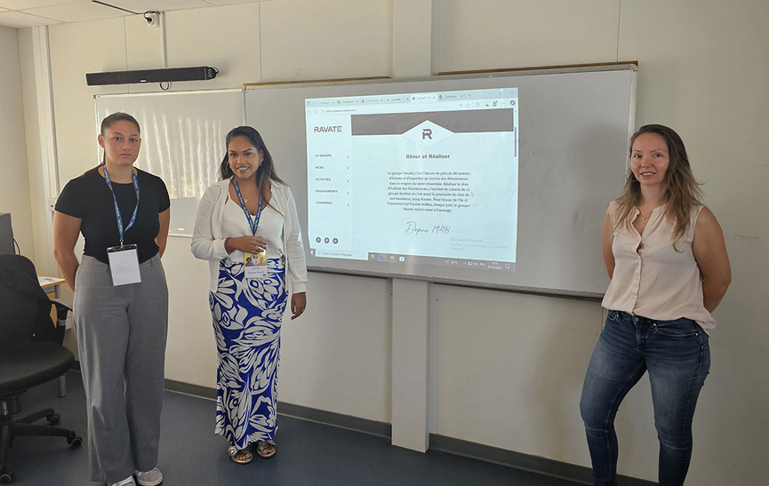 Du Groupe Ravate: Fatema Salmon, Responsable Pédagogique et Sandrine Guinobert, Responsable des Ressources Humaines