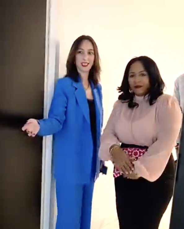 Cynthia Contini a aussi accueilli la sénatrice Audrey Bélim lors de cette journée Cynthia Contini a aussi accueilli la sénatrice Audrey Bélim lors de cette journée
