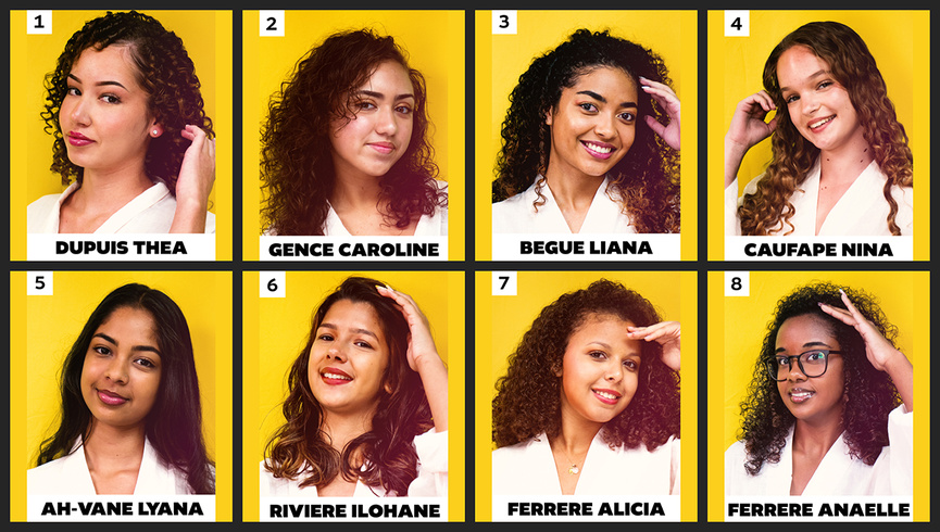 Les 8 candidates Miss Avirons 2025