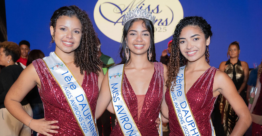 Alicia Ferrère, 1ère dauphine, Lyana Ah-Vane, Miss Avirons 2025, et Liana Bègue, 2ème dauphine Alicia Ferrère, 1ère dauphine, Lyana Ah-Vane, Miss Avirons 2025, et Liana Bègue, 2ème dauphine