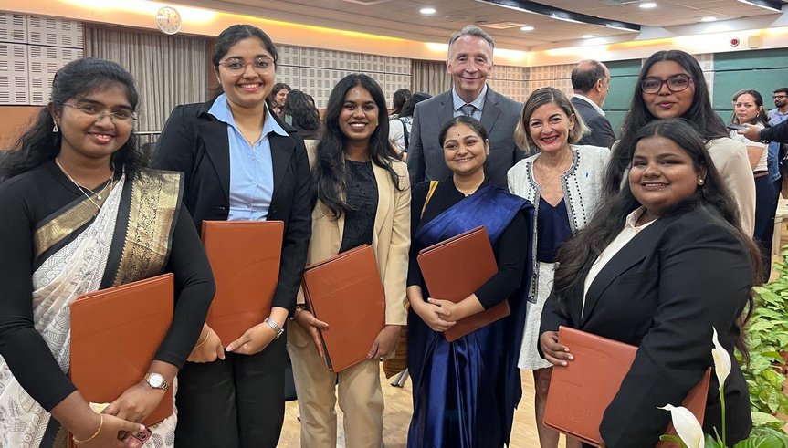 Quelques étudiantes diplômées...