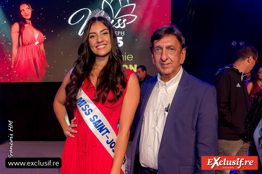 Stéphanie Lebreton, Miss Saint-Joseph 2025, et Aziz Patel, du Comité Miss Réunion Stéphanie Lebreton, Miss Saint-Joseph 2025, et Aziz Patel, du Comité Miss Réunion