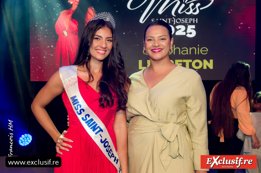 Stéphanie Lebreton, Miss Saint-Joseph 2025, et Camille Francomme, élue déléguée à la jeunesse qui représentait le maire