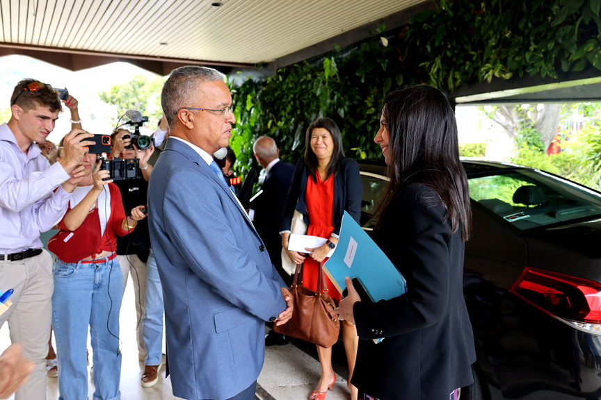 La ministre a été accueillie au Palais de la Source