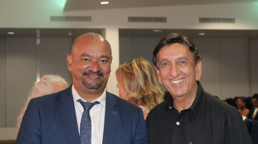 Frédéric Sautron, sous-préfet, et Aziz Patel, d'Exclusif.re Frédéric Sautron, sous-préfet, et Aziz Patel, d'Exclusif.re