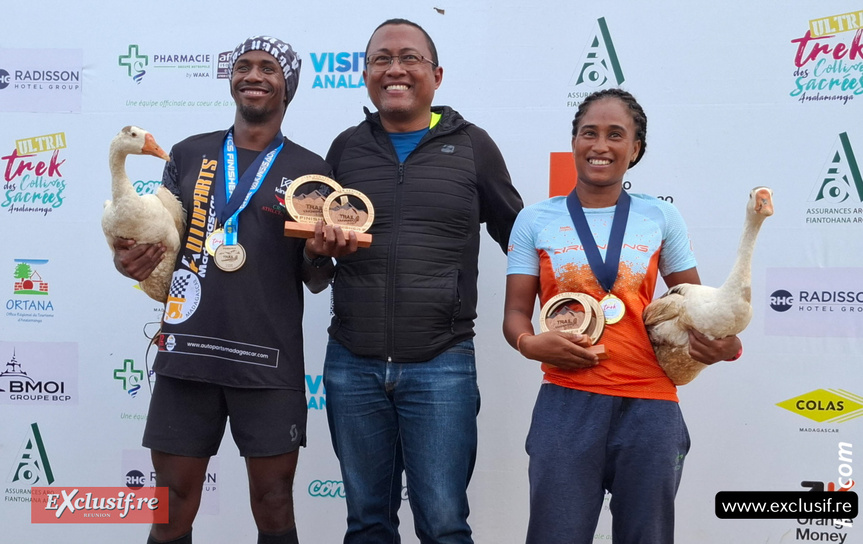 Pour Matio et Marie, et avec les bravos de Harimisa Razafinavalona, directeur de l'ORTANA, la « Z 'Oie » de gagner à l'UTCS