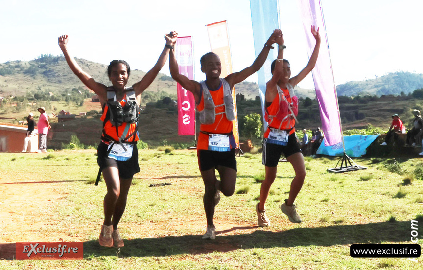 Matio, Marie et Chantal, le trio majeur du club CAMI qui entretient de bonnes relations avec la STASA de La Réunion