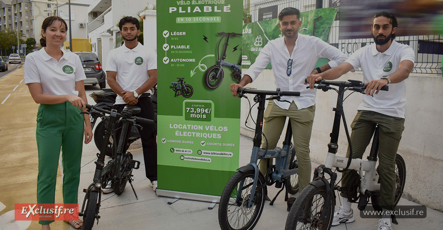 L'équipe Bibi & Bike: Marine, Haroun, Samir et Réza