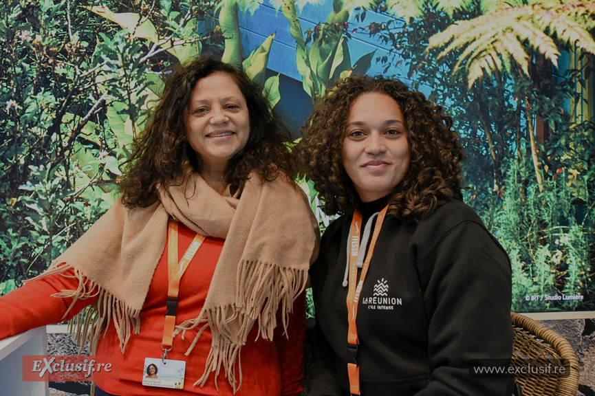 Pascale Boyer, représentante du Comité Réunionnais du Tourisme (CRT) à Paris, et sa collaboratrice Héloïse