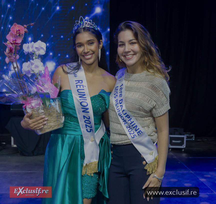 Priya Padavatan et sa 1ère dauphine Hannah Macé, Tamponnaise Priya Padavatan et sa 1ère dauphine Hannah Macé, Tamponnaise