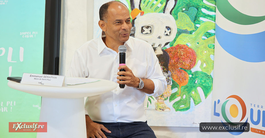 Emmanuel Séraphin face à la presse