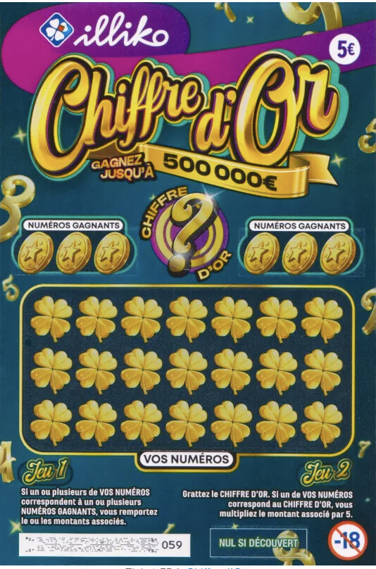 500 000€ gagnés au grattage Chiffre d'Or à Saint-Joseph (La Réunion)