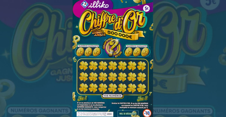 500 000€ gagnés au grattage Chiffre d'Or à Saint-Joseph (La Réunion) 500 000€ gagnés au grattage Chiffre d'Or à Saint-Joseph (La Réunion)