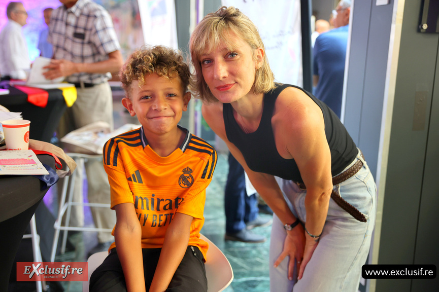 Soé Hitchon, du magazine Week'nd, et son fils