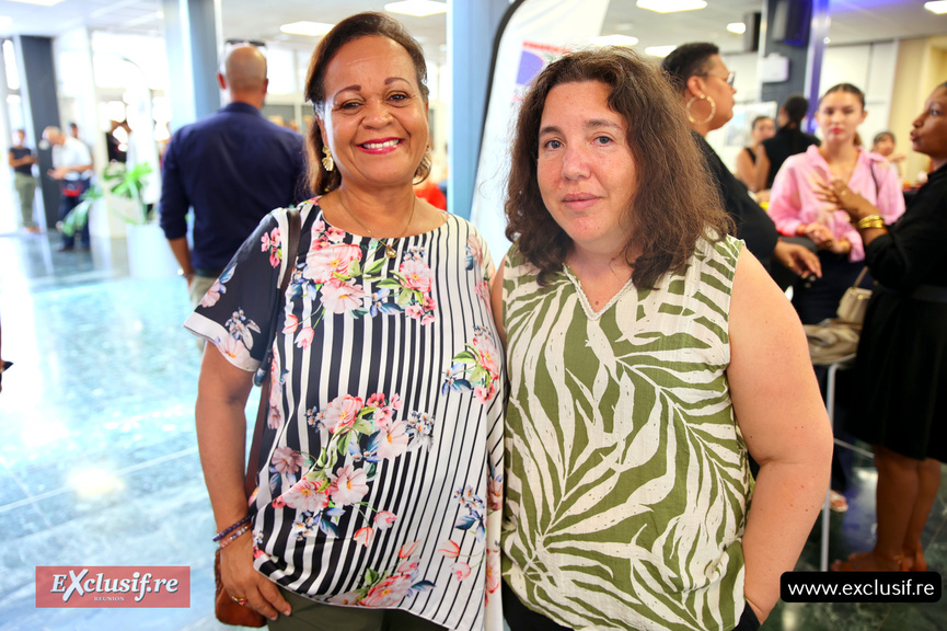 Sonia Bardinot, adjointe à la maire, et Evelyne Gigant, assistante parlementaire du député Philippe Naillet