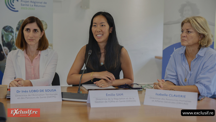 Dr Ines Lobo De Sousa, Emilie Sam, et Isabelle Claverie