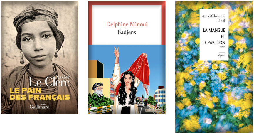 Les trois romans qui étaient en compétition Les trois romans qui étaient en compétition