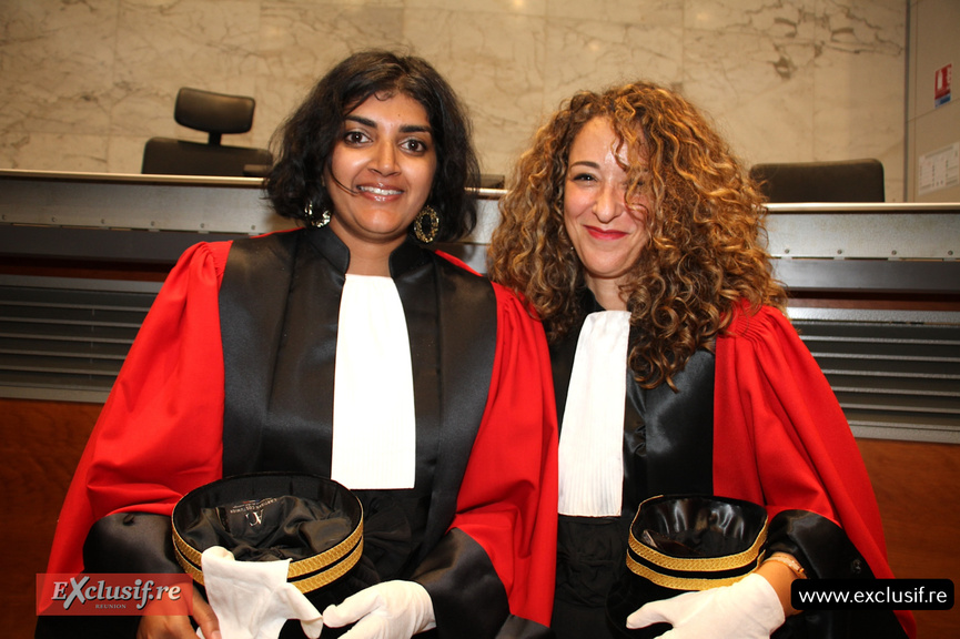 Nirmala Gnanou, substitut général, et Saliha Hand-Ouali, secrétaire générale du parquet général